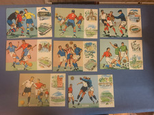 8 x 1958 World Cup Sweden Postcards Haskel All 8 different venues. VGC