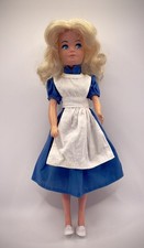 Rare Vintage Pedigree Alice in Wonderland Doll – Blue Dress, Apron, Shoes 1978 