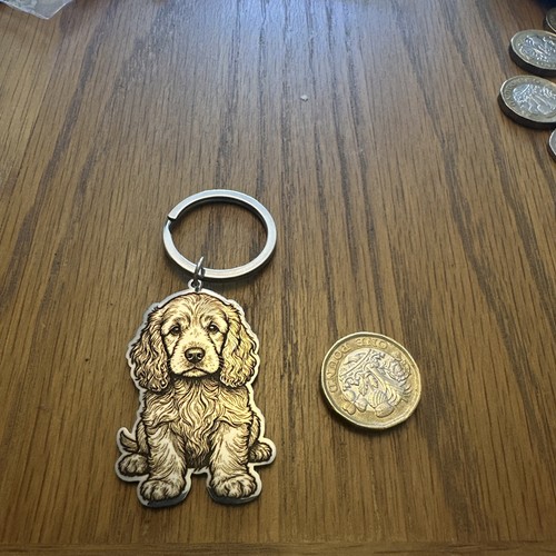 Cocker spaniel laser engraved - cocker,