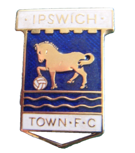 Vintage ipswich town enamel - ipswich,
