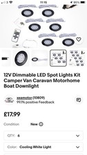 12 v LED spot lights interior van. Bought brand new and never used in a camper
