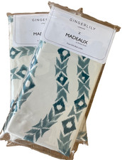 Gingerlily London~Madeaux~Tangleweed Blue~Mulberry SILK~TWO (2) Euro SHAMS~NWT