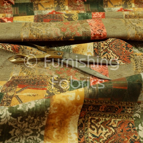 Fire treated printed velvet - printed,
