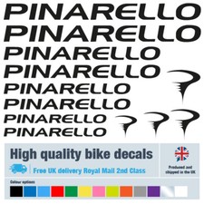 Pinarello bike labels / decals / stickers, 5+ years external quality (27 pack)