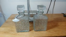 Two vintage cut glass