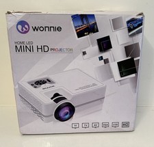 WONNIE Portable Projector |Home LED Mini HD Projector (TF, TV, AV, USB, VGA, HD)