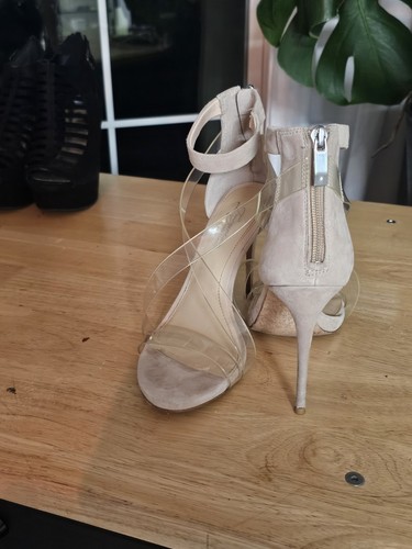 Ultra high heel clear straps - high,