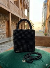 Handmade Luxury Black Beaded