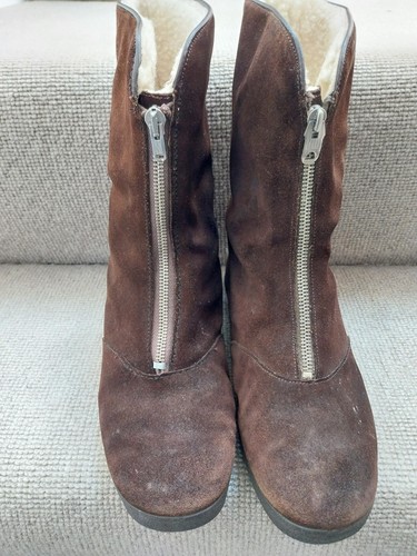 1970s morlands brown suede - morlands,