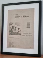 SIMPLE MINDS Original framed