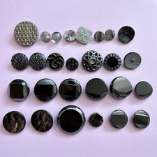 Job lot vintage glass buttons