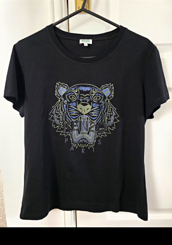 Kenzo black tiger graphic - kenzo, logo