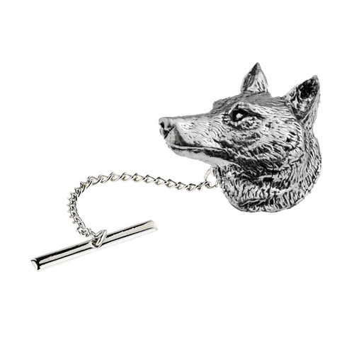 Wolfs head english pewter tie - english,