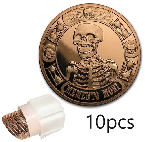 1oz memento mori copper - 10,