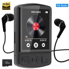 MP3 Mini Portable LCD Music Screen Media MP4  Player 128GB USB Clip FM Radio