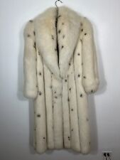 Amazing WHITE FOX fur coat
