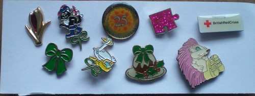 Nine vintage tie tacks - tie, /lapel