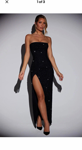 Polly black dress size - oh,