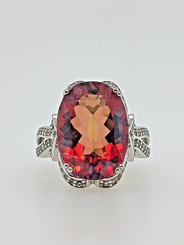 Sterling silver red gemstone - sterling,