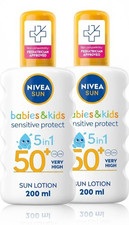 2x NIVEA Kids SPF 50+ Sun