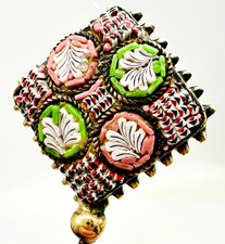 Antique Micro Mosaic Hatpin
