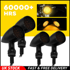 4PCS Black Motorcycle Bullet