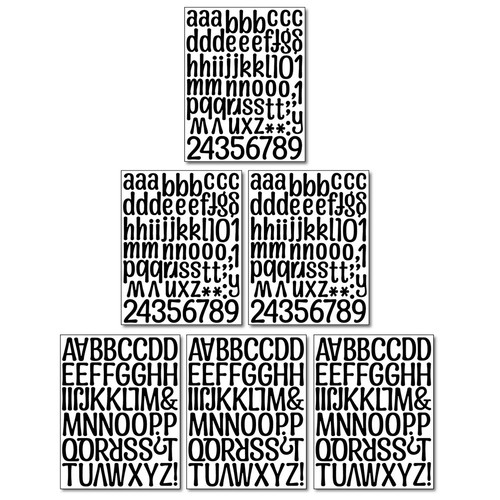 Self adhesive vinyl - self, alphabet