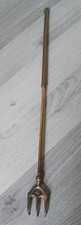 Brass Telescopic Toasting Fork 12 To 20 Inches Three Prong Vintage Antique