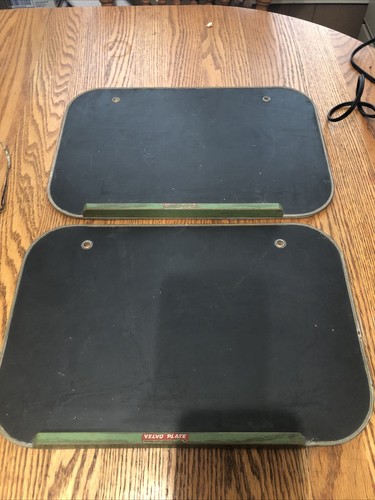 Vintage velvo plate chalkboard - vintage,