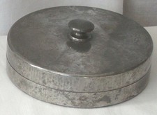 Tudric pewter circular box - circular,