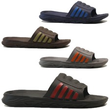MENS SUMMER FLIP FLOPS SLIDERS DESIGNER BEACH MULES POOL SLIP ON SANDALS SHOES
