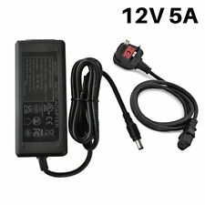 12V 5A Power Supply UK Plug