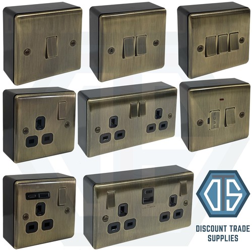 Antique brass switches - switches, &