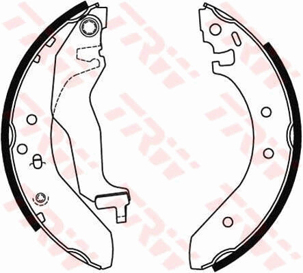 New brake shoe set - new,