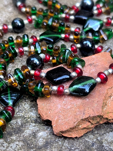 Vtg multicoloured glass - vtg,