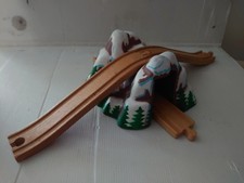 Mountain Tunnel Bridge Train Track Accessory with Ascending Tracks