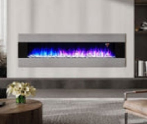 Led electric fireplace - 60",