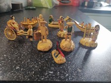 JOB LOT of CELLULOID JAPANESE VINTAGE FIGURINES  including MEN playing BOARD GAM