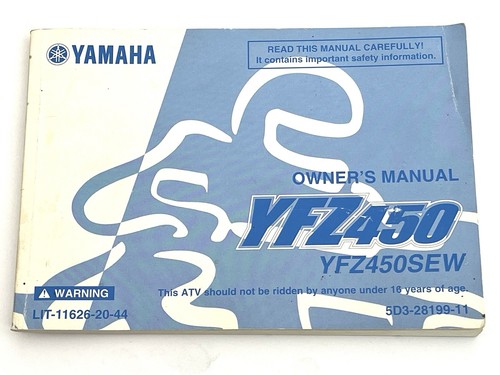 Yamaha yfz450 sew owners - yfz450,