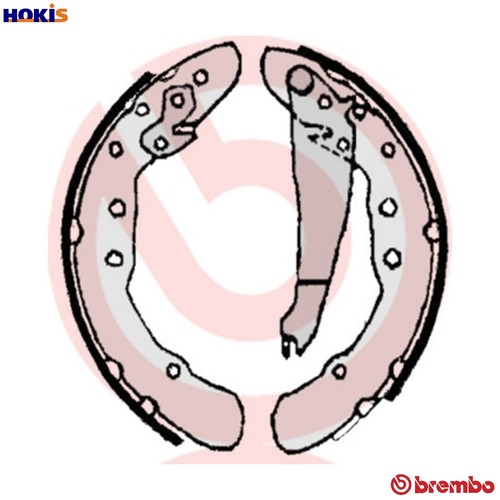 Brake shoe set 514 - set, for
