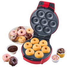 2 in 1 Heat & Eat Donut And Cupcake Maker Non Stick With Skid-Resistant Feet