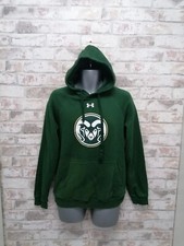 Colorado State Rams Green Hoodie - Under Armour Size Small 