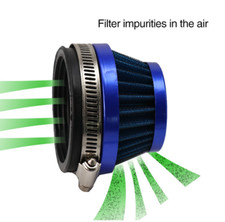 Blue 55mm carburetor air - blue,