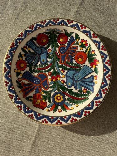 Ibiscus hand decorative plate - hand,