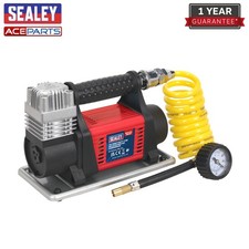 Sealey Heavy Duty Mini 12v Electric Car Tyre Inflator Air Compressor Pump MAC04