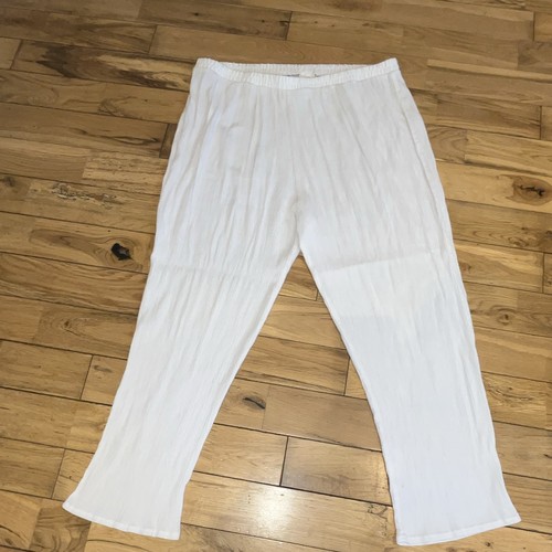 Etam white crinkle cotton - white,
