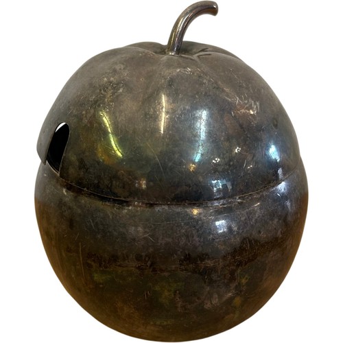 Vintage silver plated - plated, apple