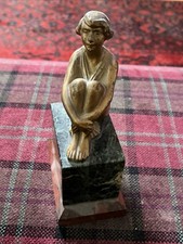 Art Deco Lady Figurine Bookend