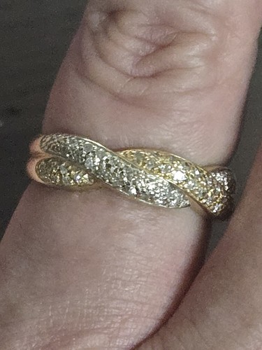 Beautiful 14kt gold and pave - beautiful,