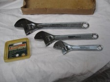 SEALEY ADJUSTABLE WRENCH SET.3-PIECE.Chrome Vanadium Steel.AK207.Workshop Tools.